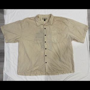 Tommy Bahama 100% Silk 2004 Holiday Survival Kit Short Sleeve Hawaiian Shirt